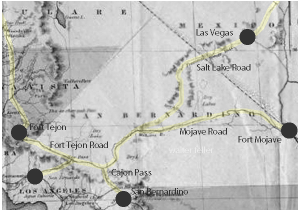 map of military trails overview